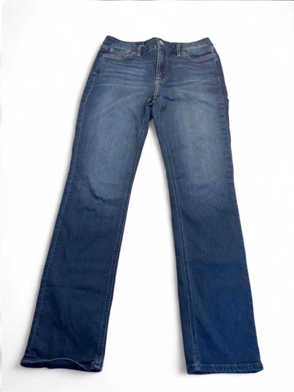 Women's Dark Blue Flare Jeans - Flattering Mid-Rise Fit